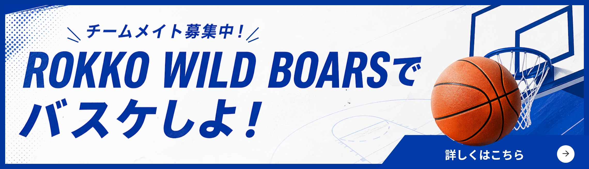 チームメイト募集中!ROKKO WILD BOARSでバスケしよ!